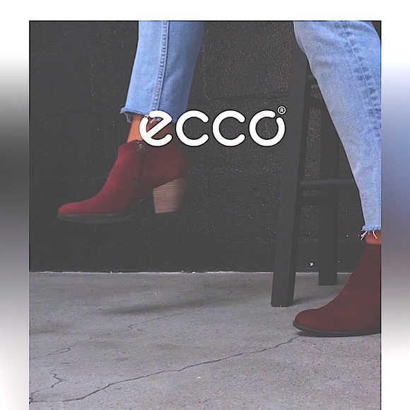 Ecco Burgundy Water Repellent Suede Ankle Boots.Danish Design Woman 41/10-10.5 - Picture 2 of 15